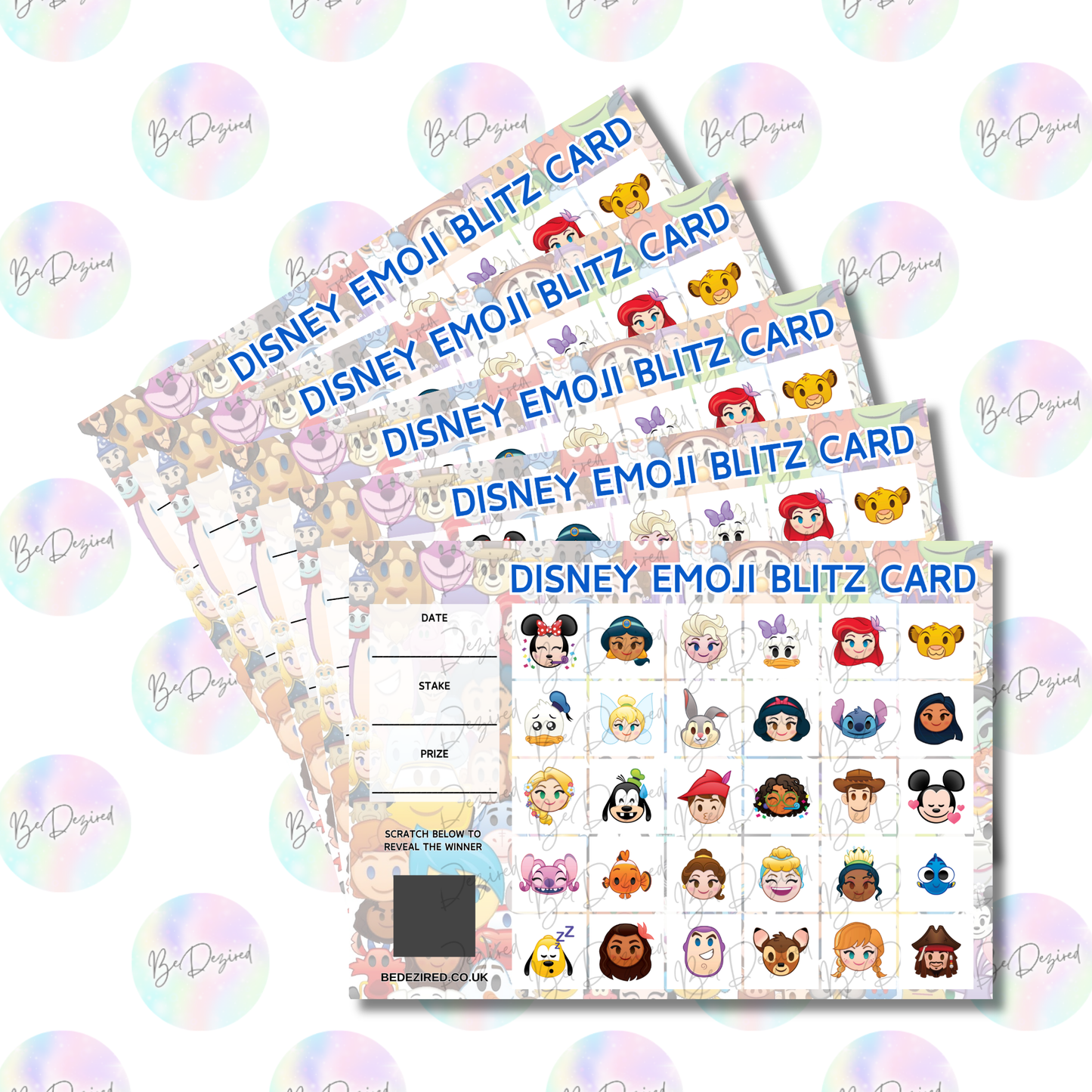 1-30 Disney Emoji Blitz Scratch Cards