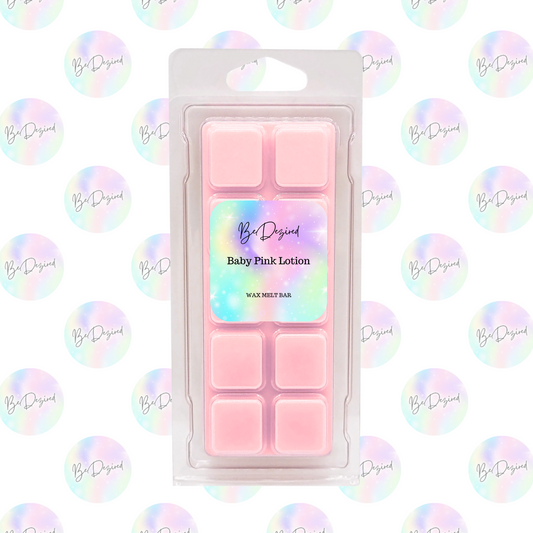 Baby Lotion Pink 50g Wax Melt Snap Bar