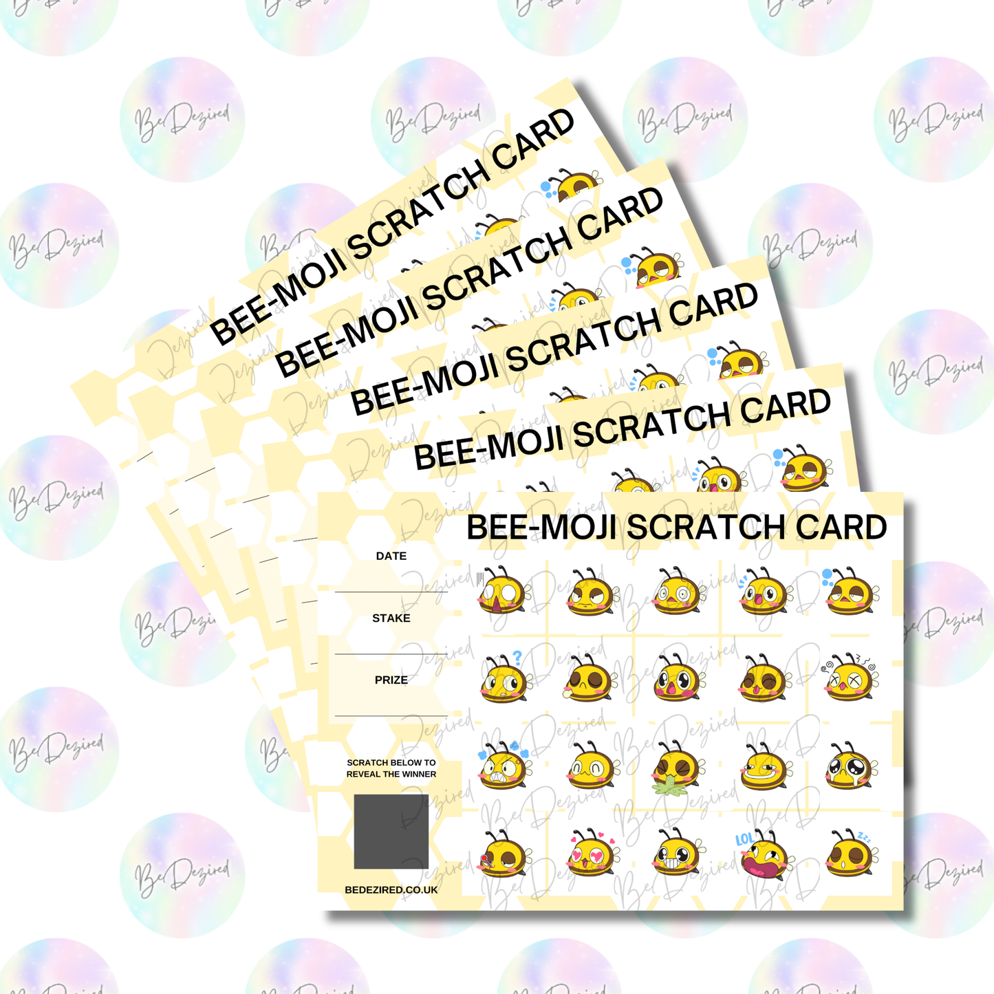 Bee-moji Fund Raising Scratch Cards