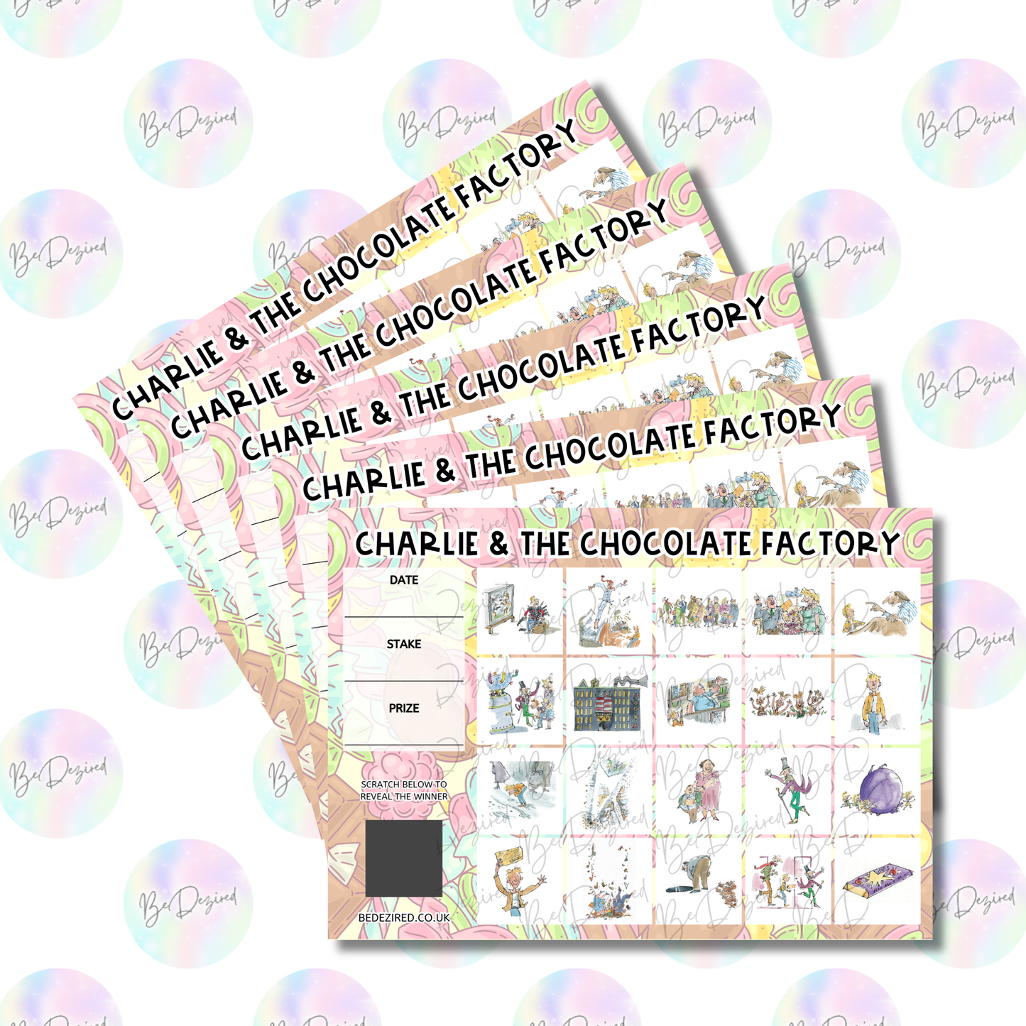 Charlie & the Chocolate Factory Scratch Cards