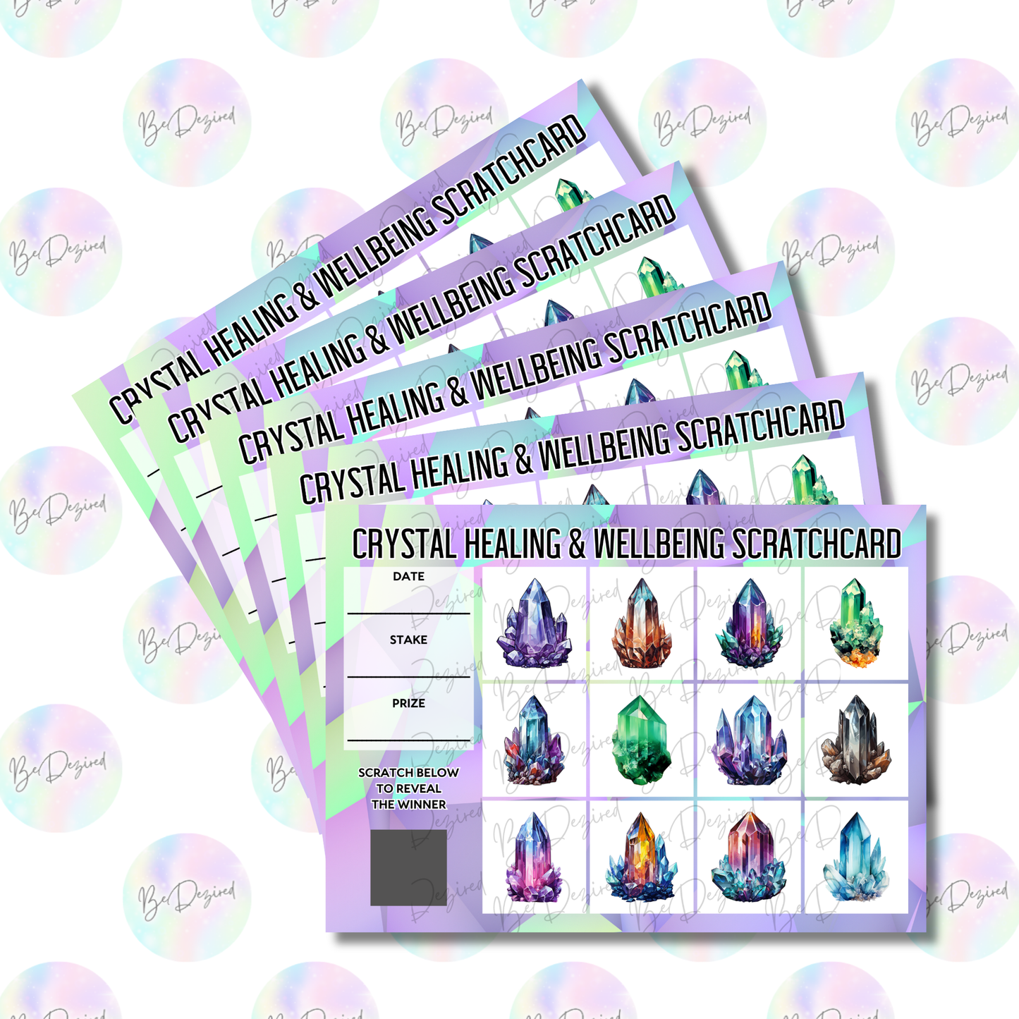 Crystals & Reiki Healing Scratch Cards