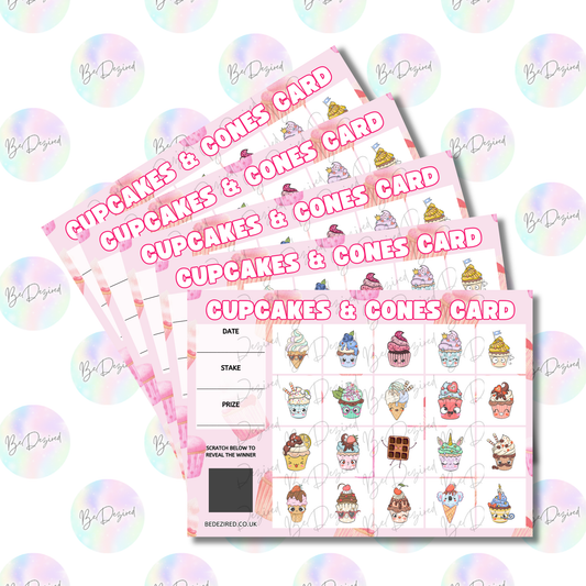 Cupcakes & Cones Scratch Cards