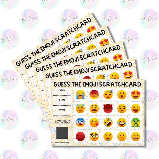 Fun Emoji Scratch Cards