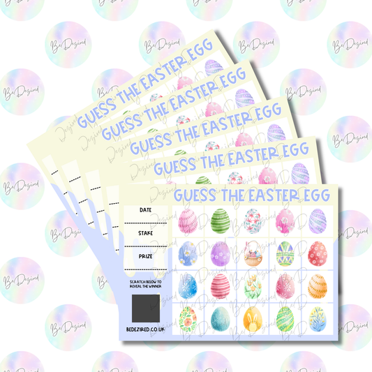 Guess the Easter Egg Scratch Cards