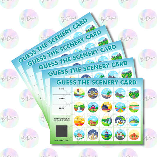 Guess the Scenery Logo Scratch Cards