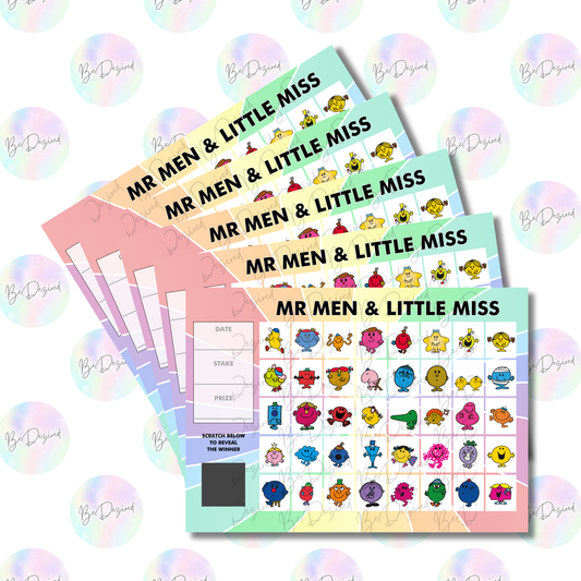 Mr Men & Little Miss 1-40 Scratch Cards