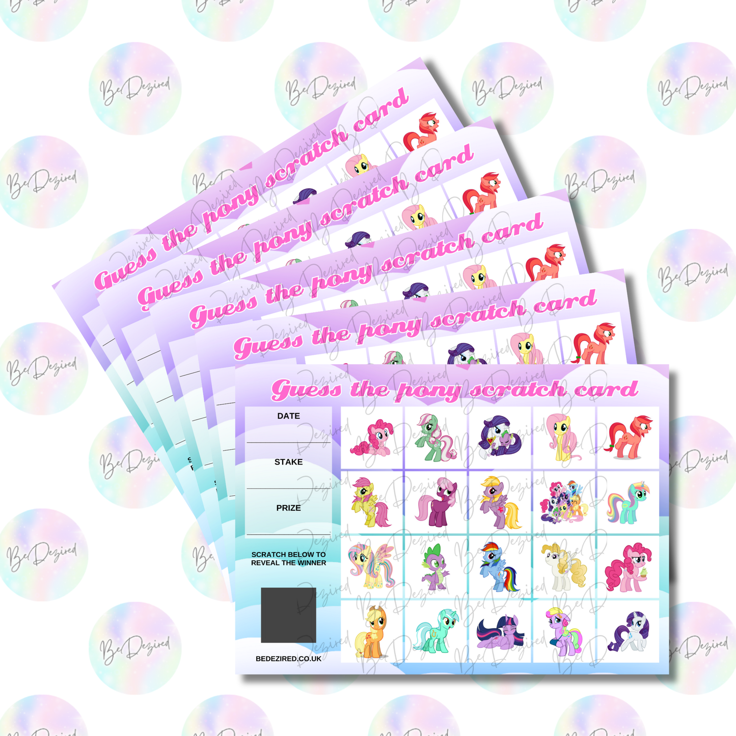 My Little Pony Scratch Cards