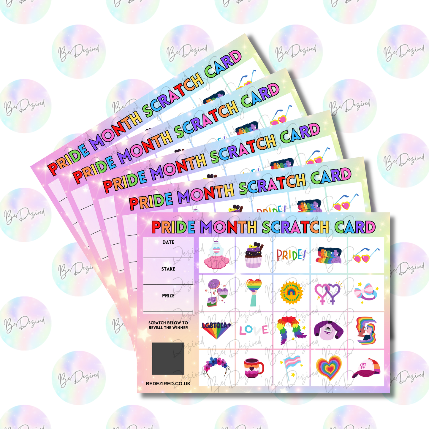 Pride Month LGBTQ+ Scratch Cards