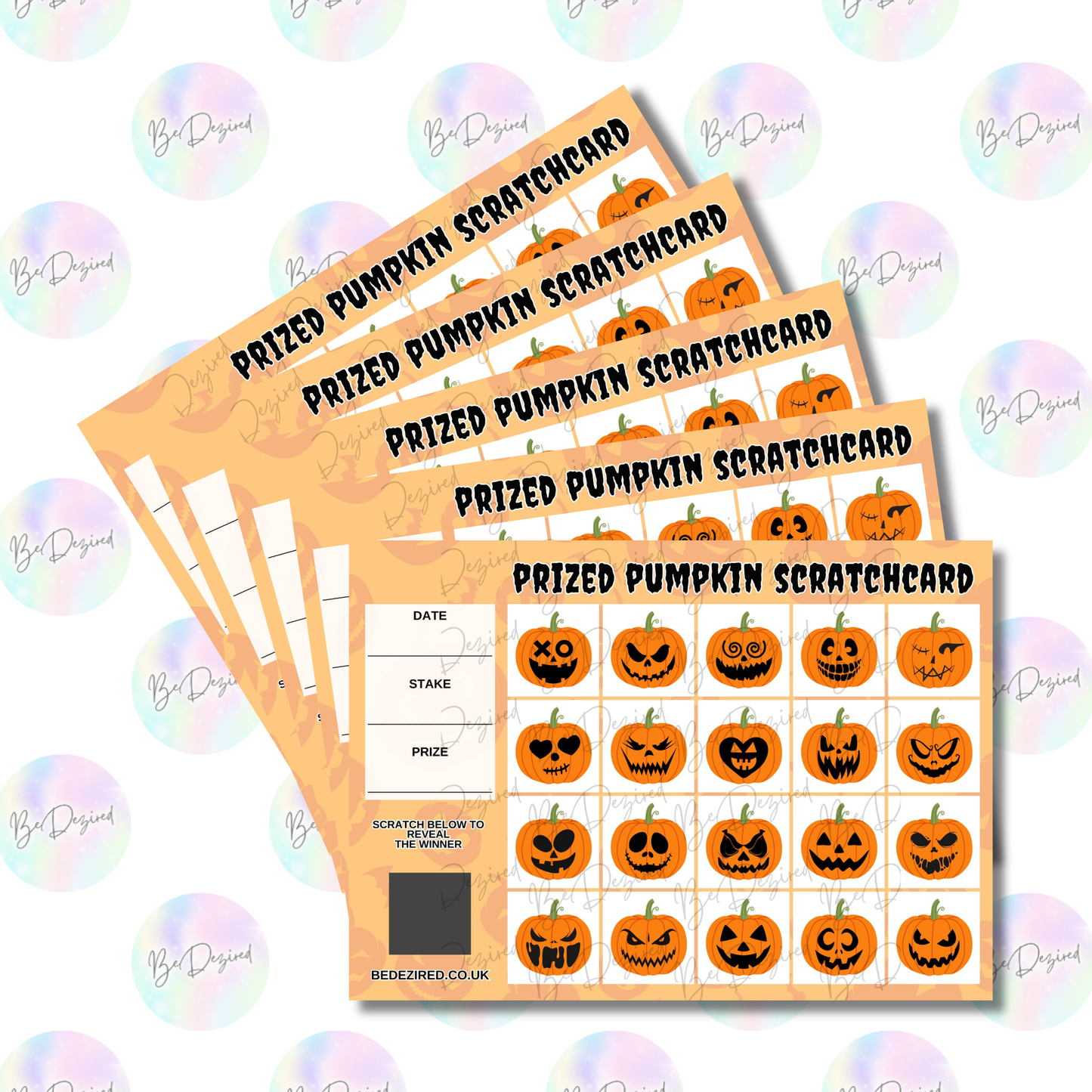 Prized Pumpkin Scratch Cards